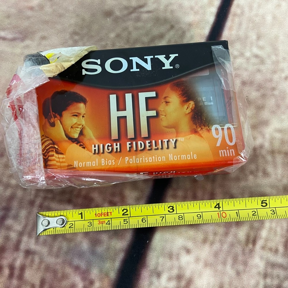 2  SONY High Fidelity Cassette Tapes New Old Stock Two Tapes 90 Minute Tapes